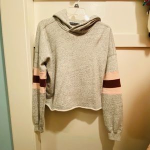 abercrombie and fitch fleece color block hoodie
